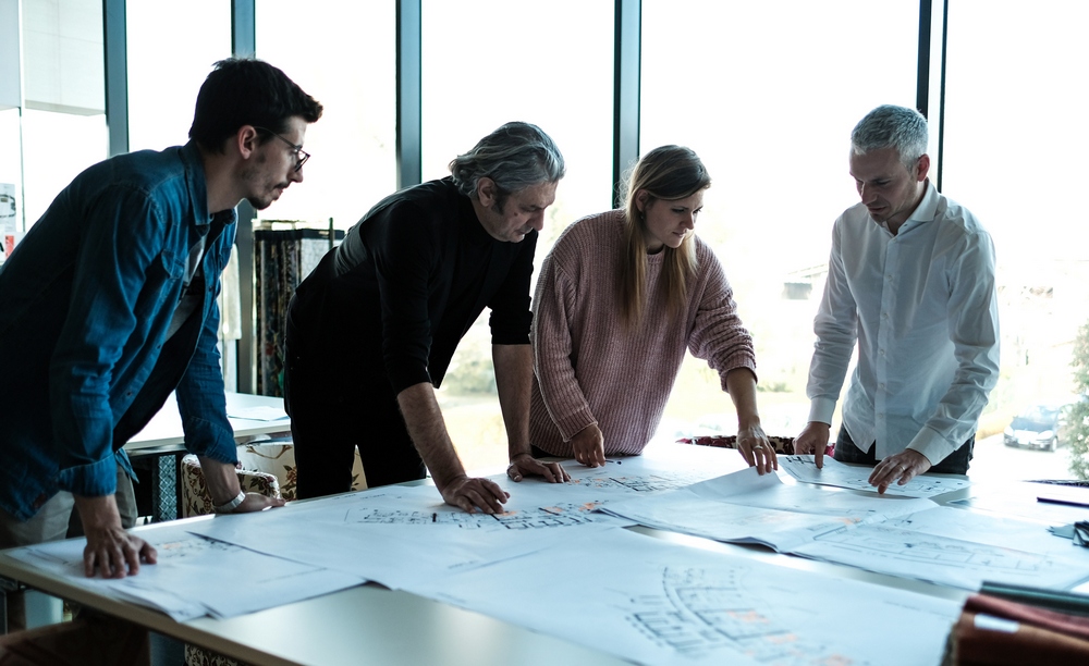 Interior Design Team of Gianfranco Ferre Home in Italy 