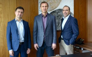 Left to right: Mikhail Borisov, Andrey Narutskiy, Demetris Nicolaou