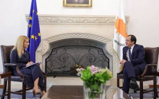  Президент Республики Кипр Никос Христодулилис и Председатель парламента Аннита Димитриу